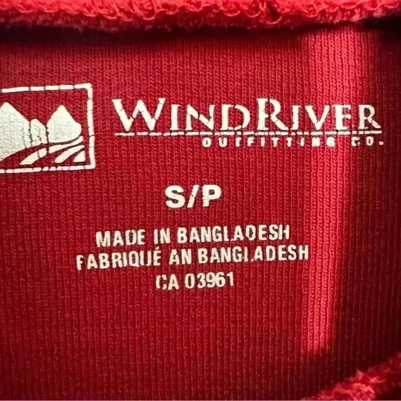 Wind River Turtle Neck Shirt Long Sleeved Red Size Small - Picture 6 of 16